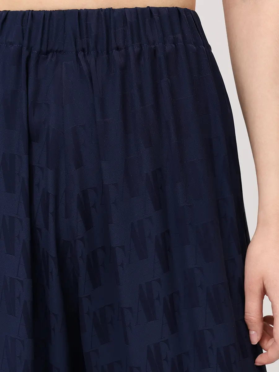 Брюки из ацетата и шелка ALBERTA FERRETTI 261U_0325-1626 0290 Синий  Фото 5