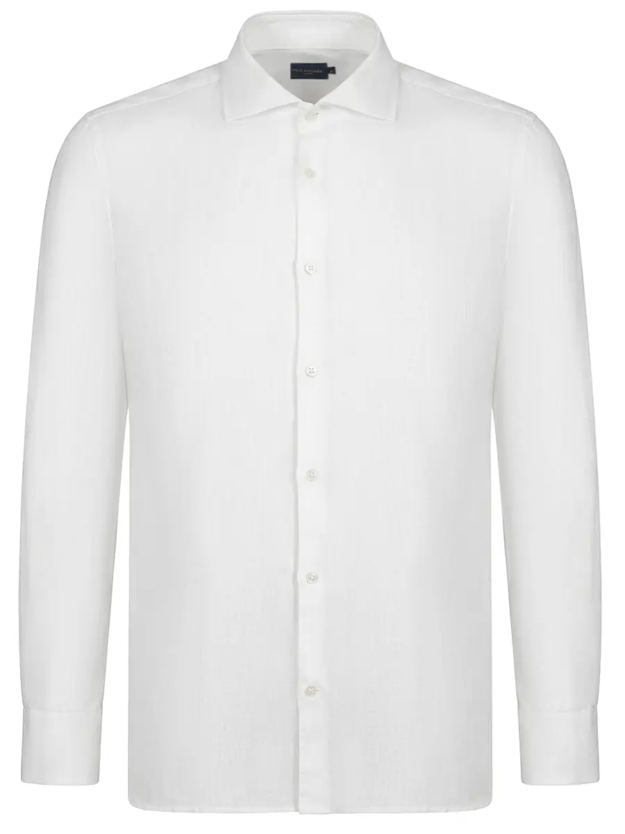 Рубашка Regular Fit льняная PAUL & SHARK 26413160CF/010 Белый 