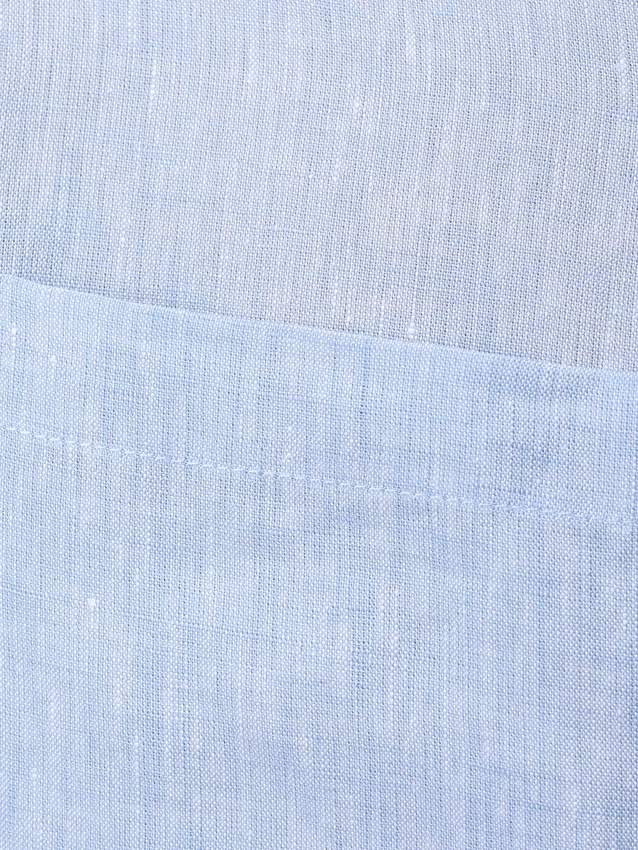 Рубашка Regular Fit льняная PAUL & SHARK 26413315/364 Голубой  Фото 6