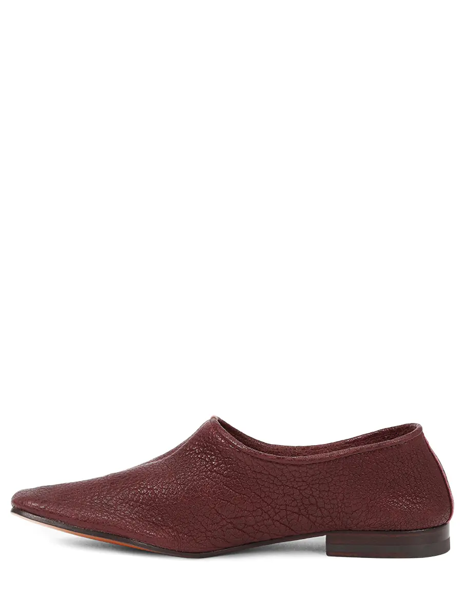 Балетки кожаные REFINED Bal136.19.psxl609.SS25 Бордовый  Фото 3
