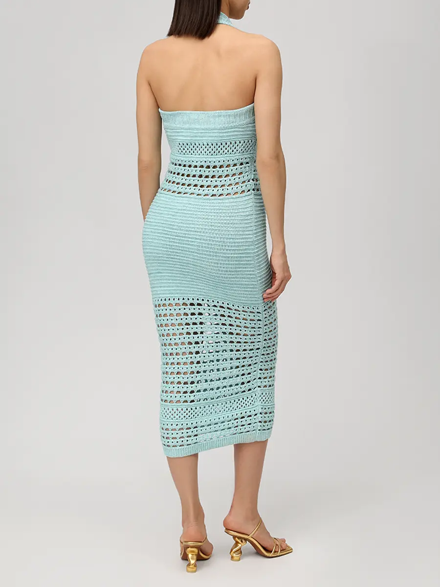 Платье вязаное RETROFETE R-SS25-11326-17 Мятный  Фото 3