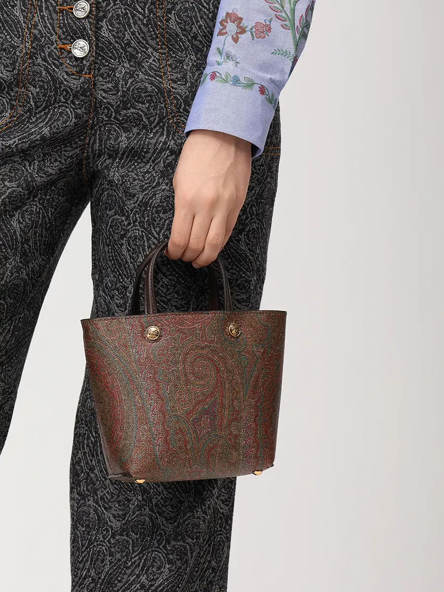 Сумка текстильная ETRO WP1D0043 AA001 M0019 Коричневый  Фото 2