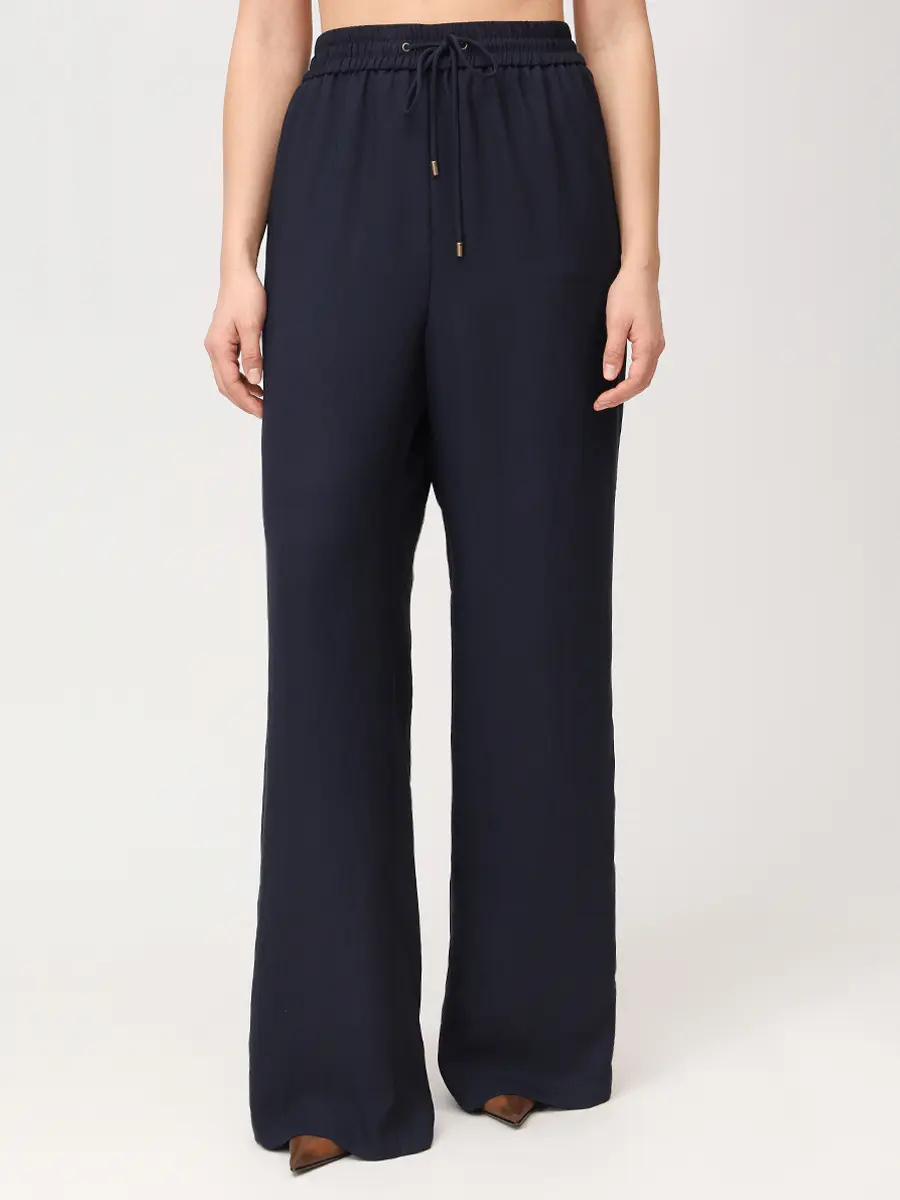 Брюки однотонные ETRO WREA0072 99TUSO5 B0387 Темно- Синий  Фото 4