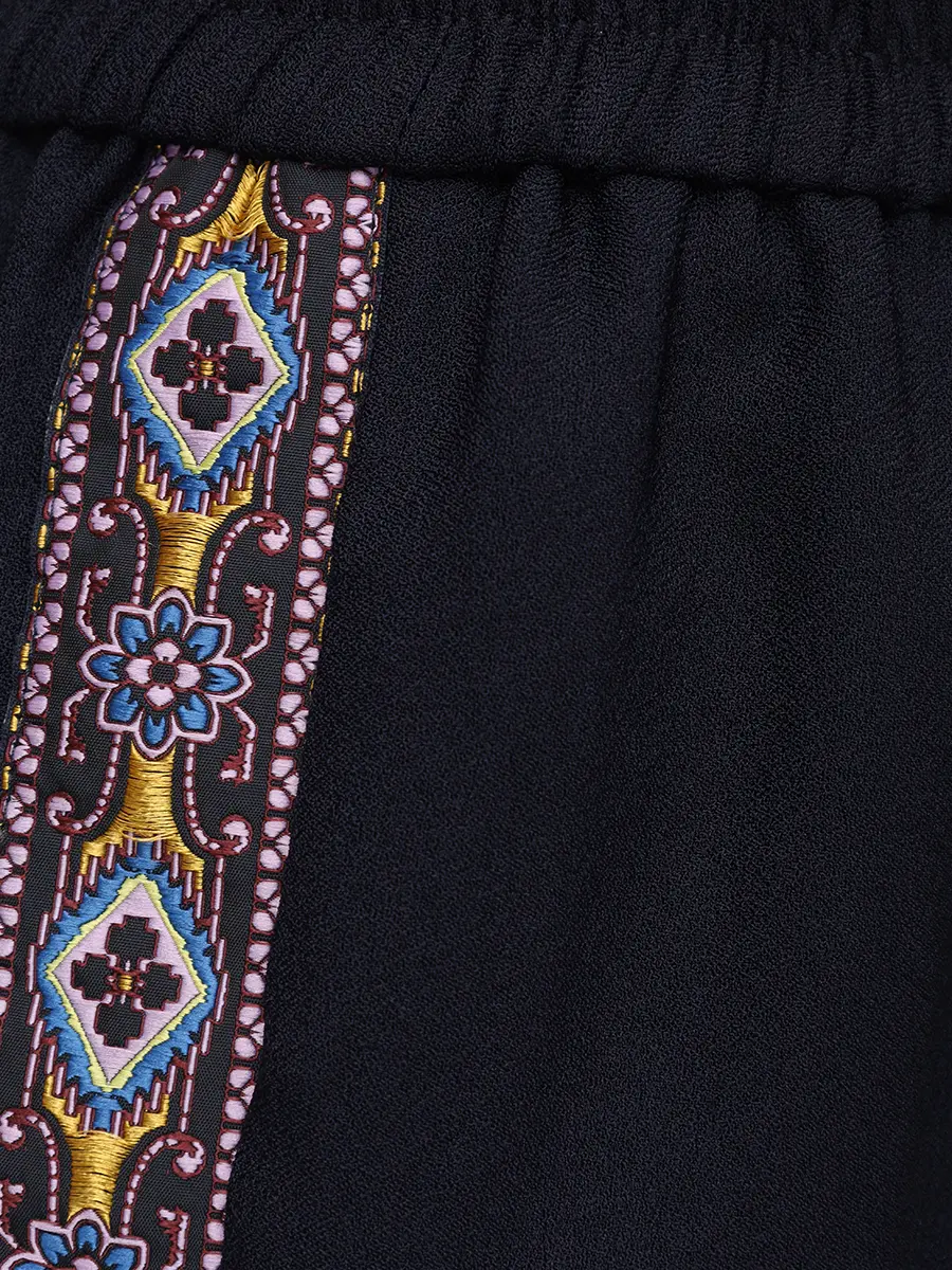 Брюки однотонные ETRO WREA0072 99TUSO5 B0387 Темно- Синий  Фото 5