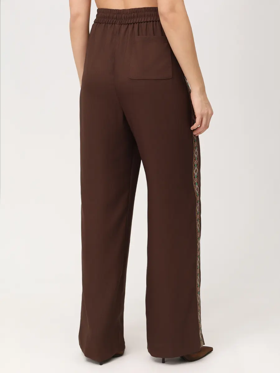 Брюки однотонные ETRO WREA0072 99TUSO5 M1512 Коричневый  Фото 3