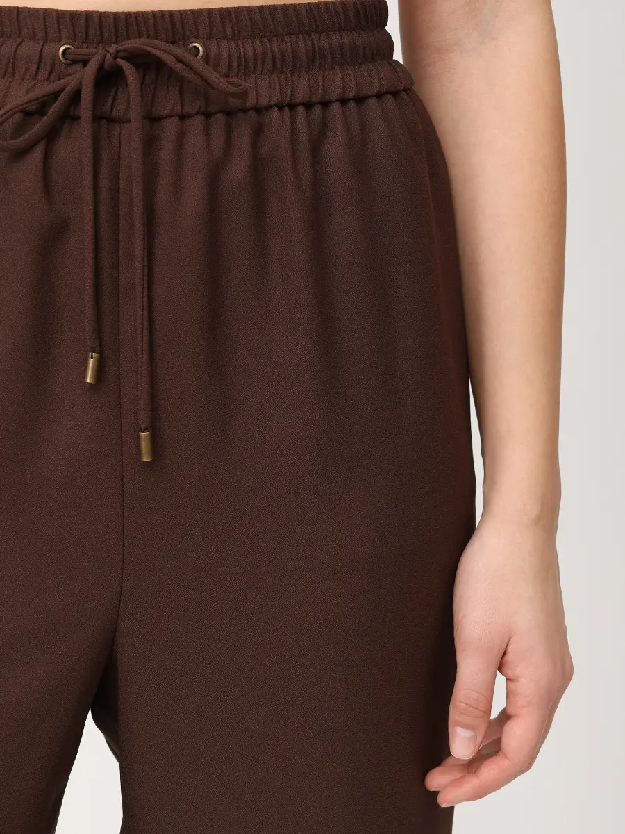 Брюки однотонные ETRO WREA0072 99TUSO5 M1512 Коричневый  Фото 5