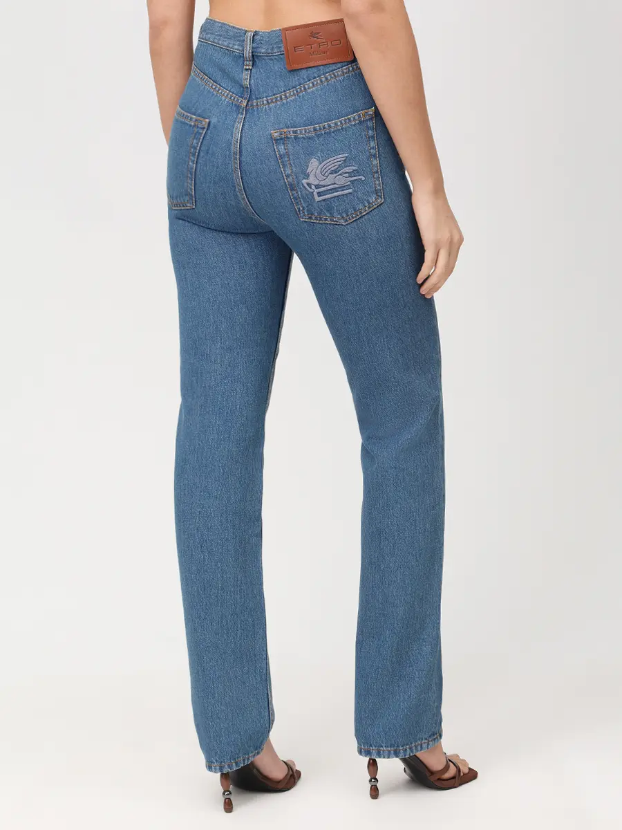 Джинсы хлопковые ETRO WRNB0002 AD342 S9000 Синий  Фото 3