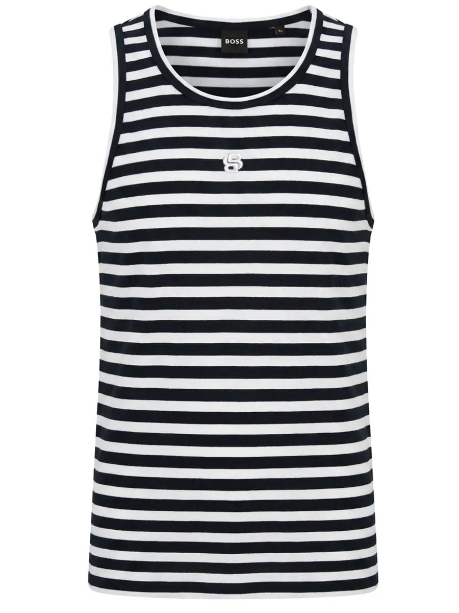 Топ из хлопка и модала Hugo Boss
