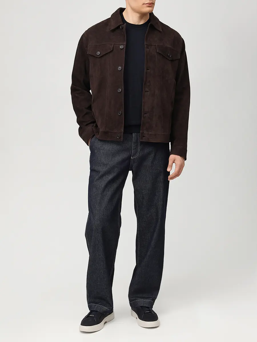 Джинсы Regular Fit хлопковые BOSS 50556486/404 Синий  Фото 2
