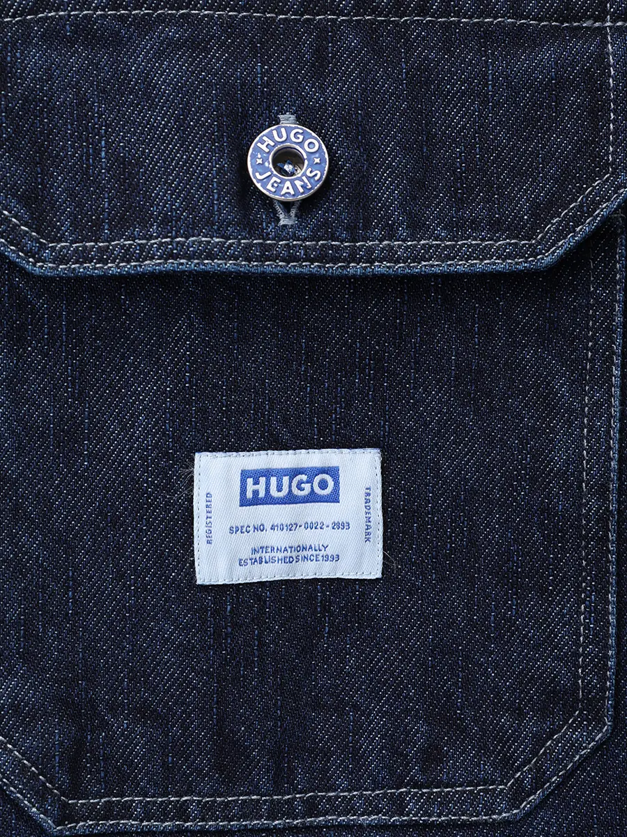 Рубашка джинсовая HUGO 50556349/403 Синий  Фото 6