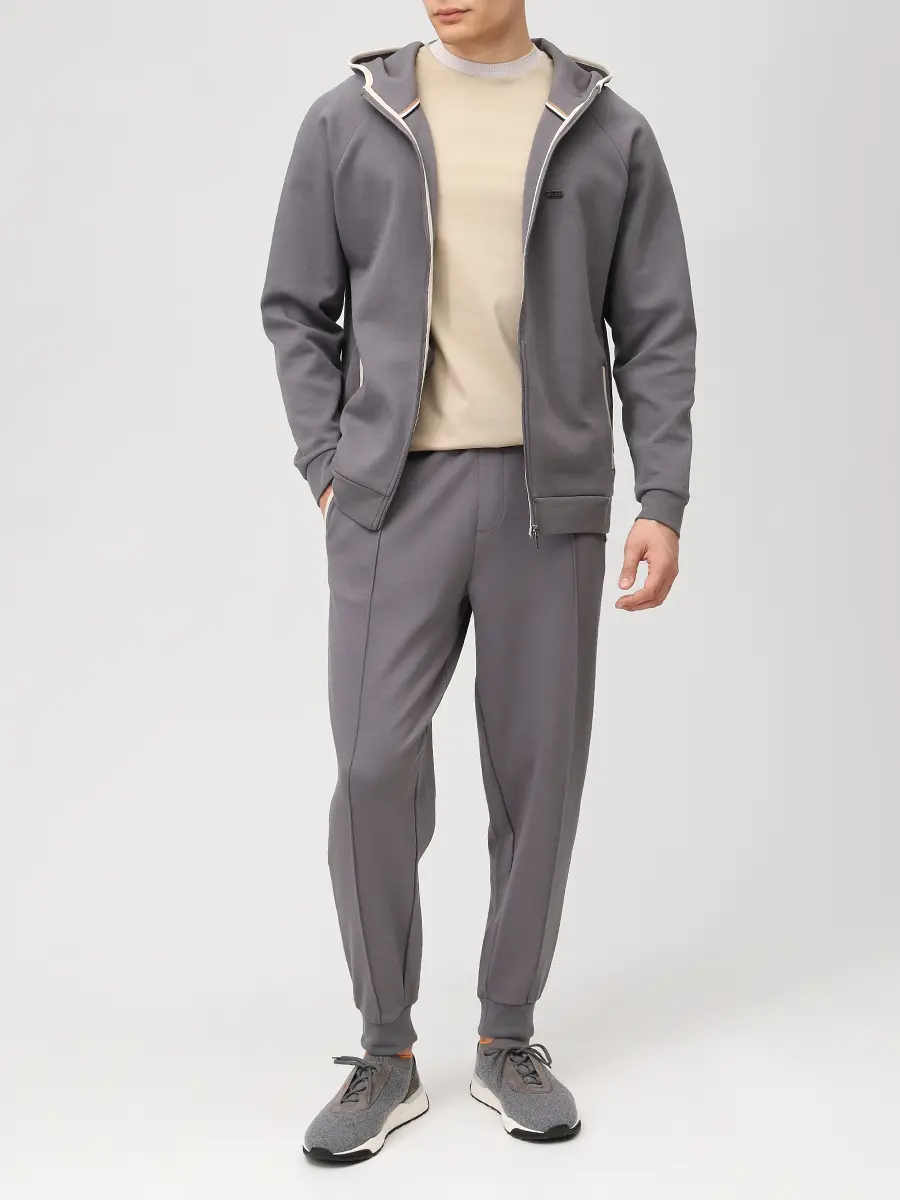 Футболка Slim Fit хлопковая BOSS 50559667/286 Бежевый  Фото 2