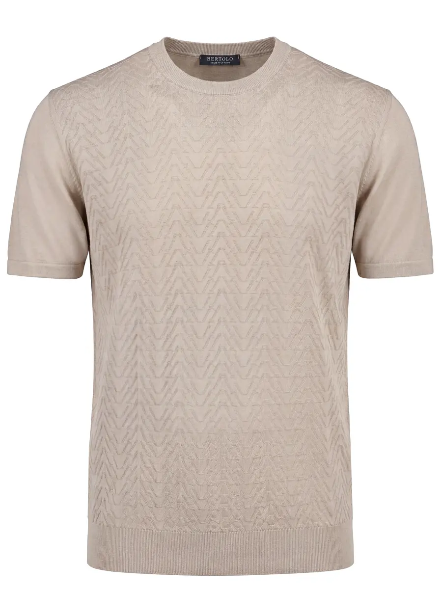 Футболка шелковая BERTOLO LUXURY MENSWEAR 902573/002545/0603 Бежевый 