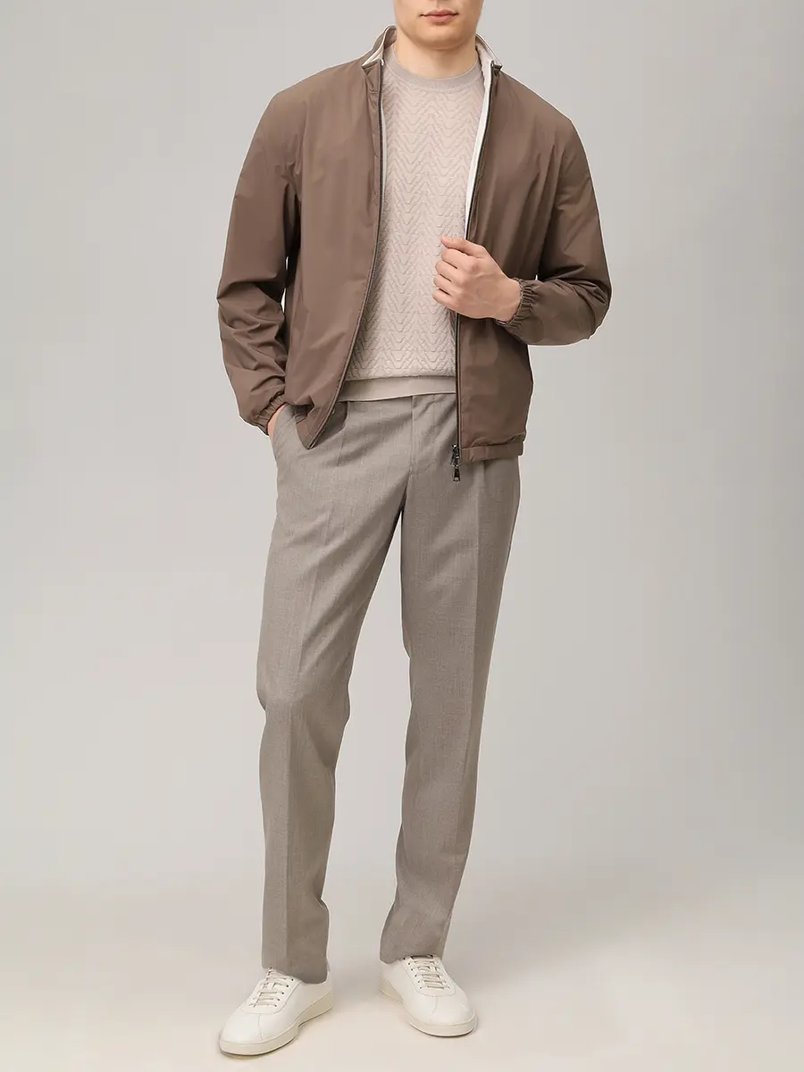 Футболка шелковая BERTOLO LUXURY MENSWEAR 902573/002545/0603 Бежевый  Фото 2