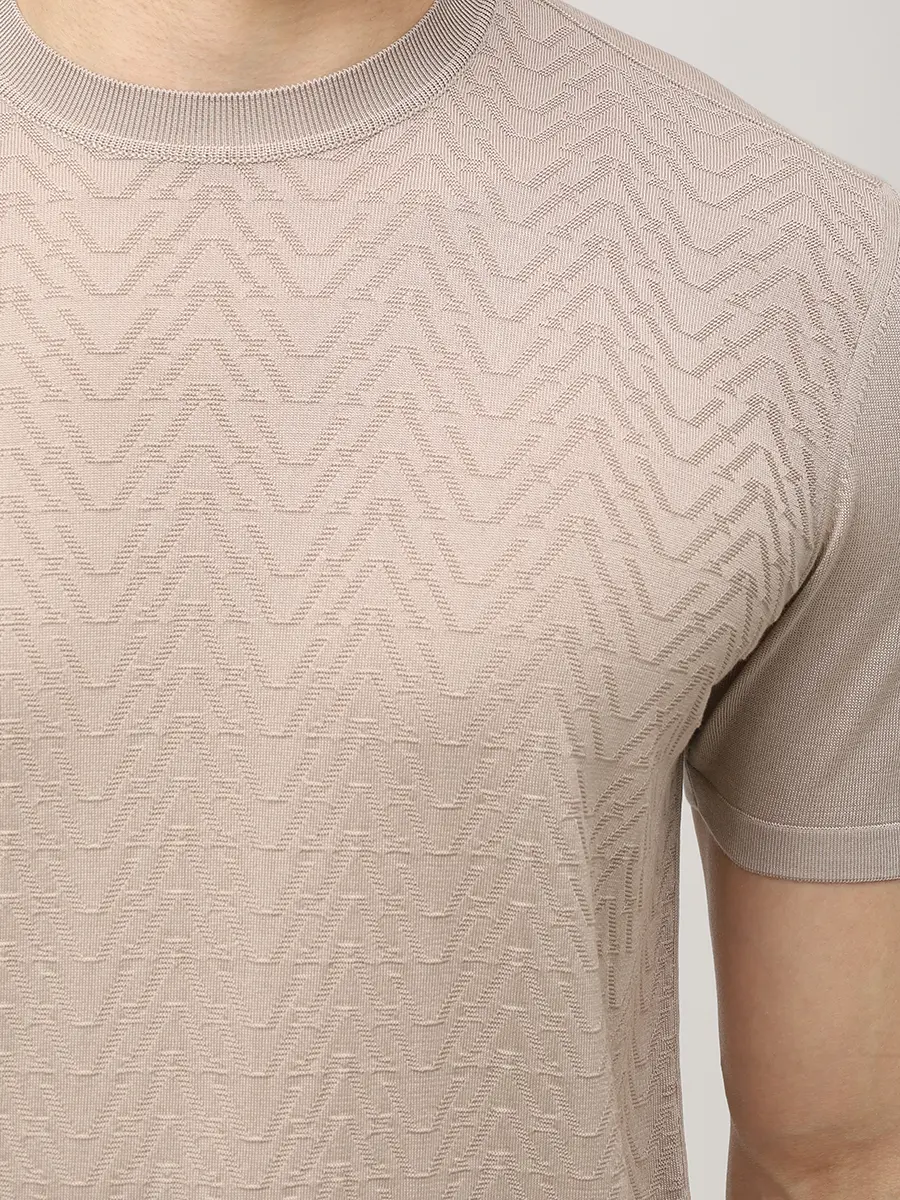 Футболка шелковая BERTOLO LUXURY MENSWEAR 902573/002545/0603 Бежевый  Фото 5