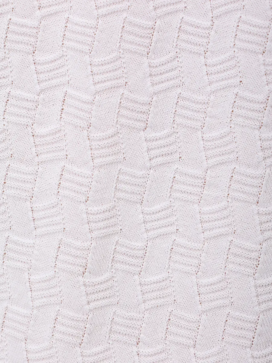 Поло хлопковое BERTOLO LUXURY MENSWEAR 902546/002551/5145 Белый  Фото 6