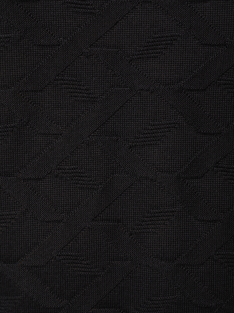Поло шелковое BERTOLO LUXURY MENSWEAR 902532/002544/1000 Черный  Фото 6