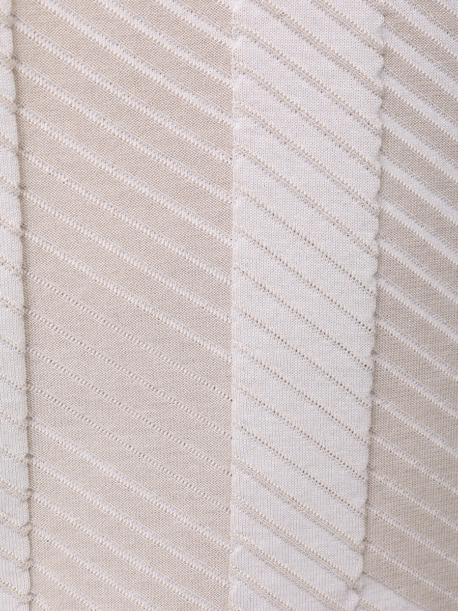 Поло хлопковое BERTOLO LUXURY MENSWEAR 902541/002543/0030 Белый  Фото 6