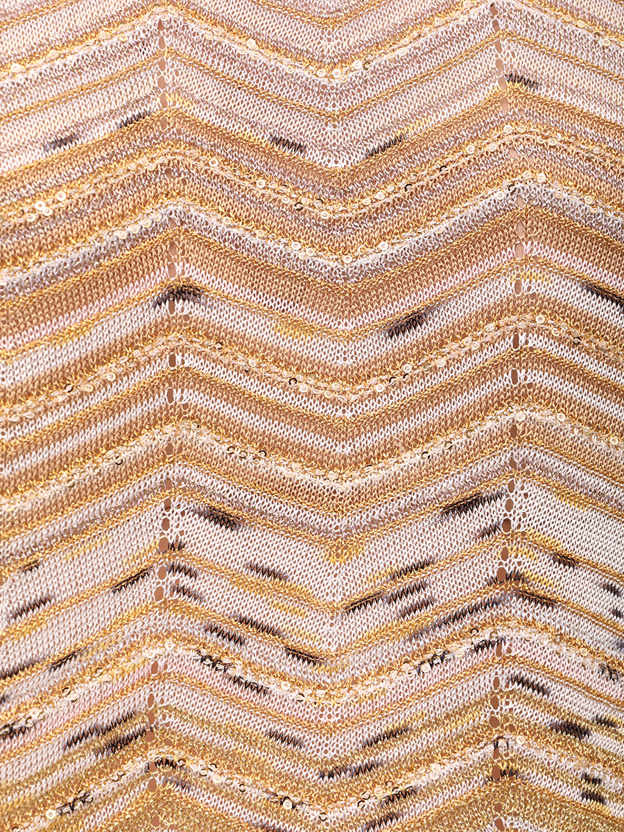 Футболка из вискозы MISSONI DS26SN0V-BK01H9 SM9ZU Золотой  Фото 6