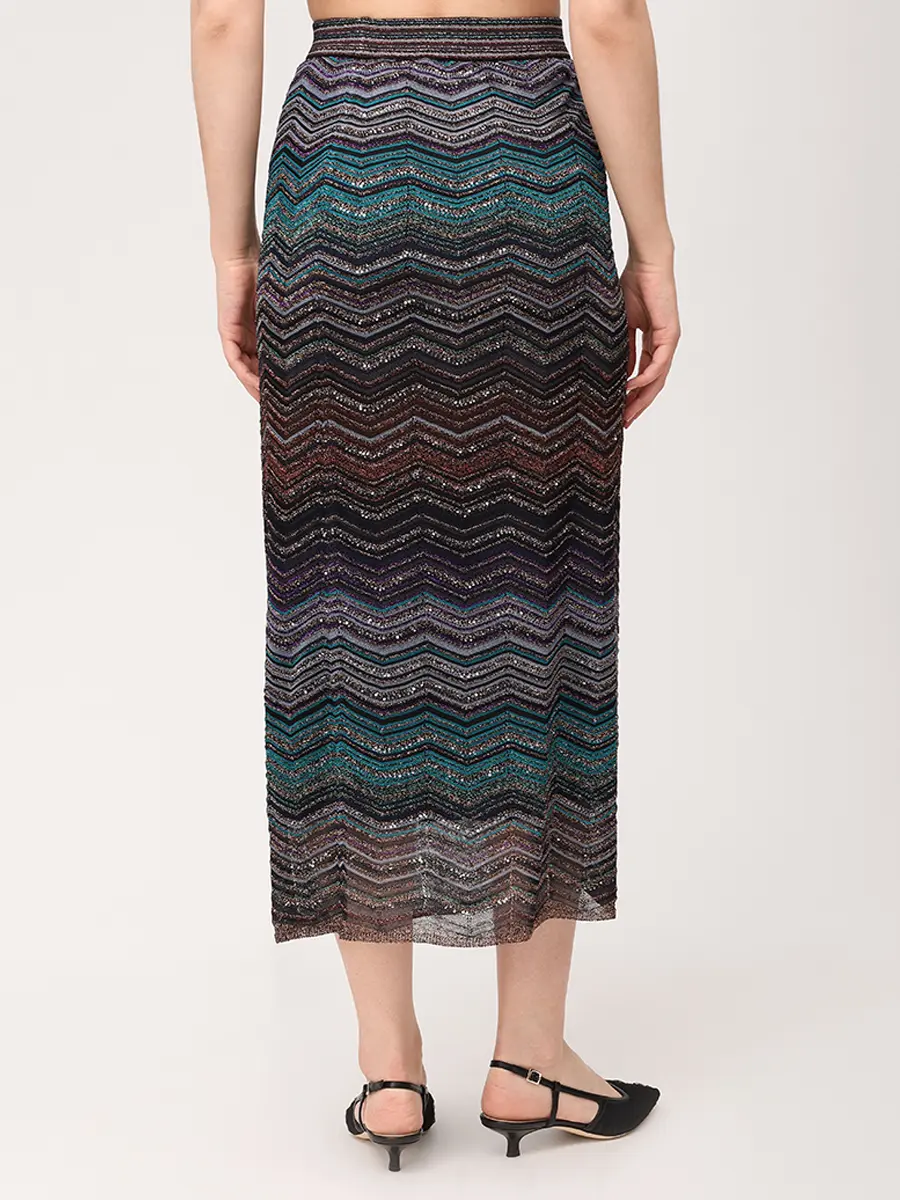 Юбка из вискозы MISSONI DS26SH0S-BK019 SM9ZT Мультиколор  Фото 3