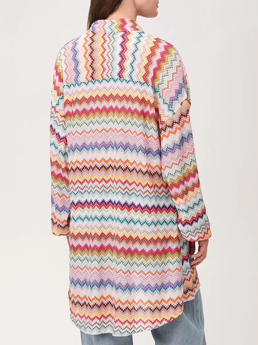 Рубашка из вискозы MISSONI MC24SK00-BR014F SM9WV Мультиколор  Фото 3