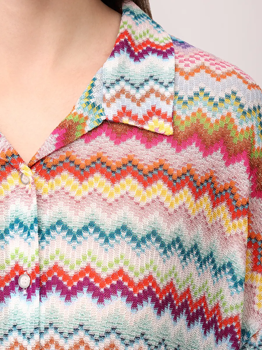 Рубашка из вискозы MISSONI MC24SK00-BR014F SM9WV Мультиколор  Фото 5