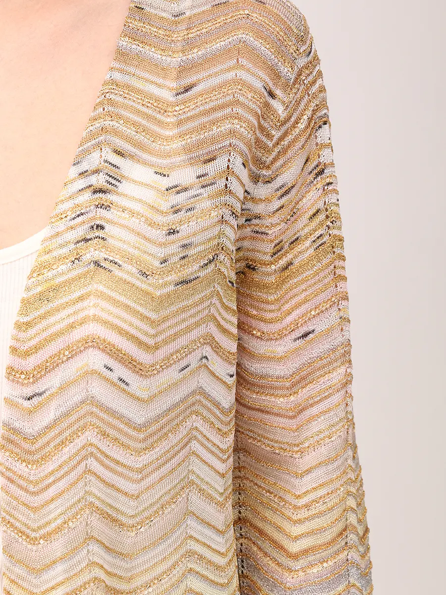 Кардиган из вискозы MISSONI DS26SM0H-BK01H9 SM9ZU Золотой  Фото 5