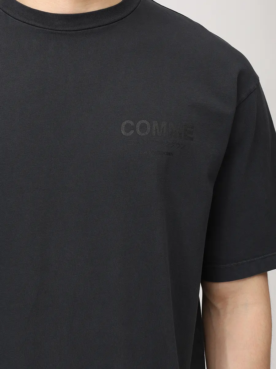 Футболка хлопковая COMME DES FUCKDOWN CFABM01921 NERO Тёмно- Серый  Фото 5