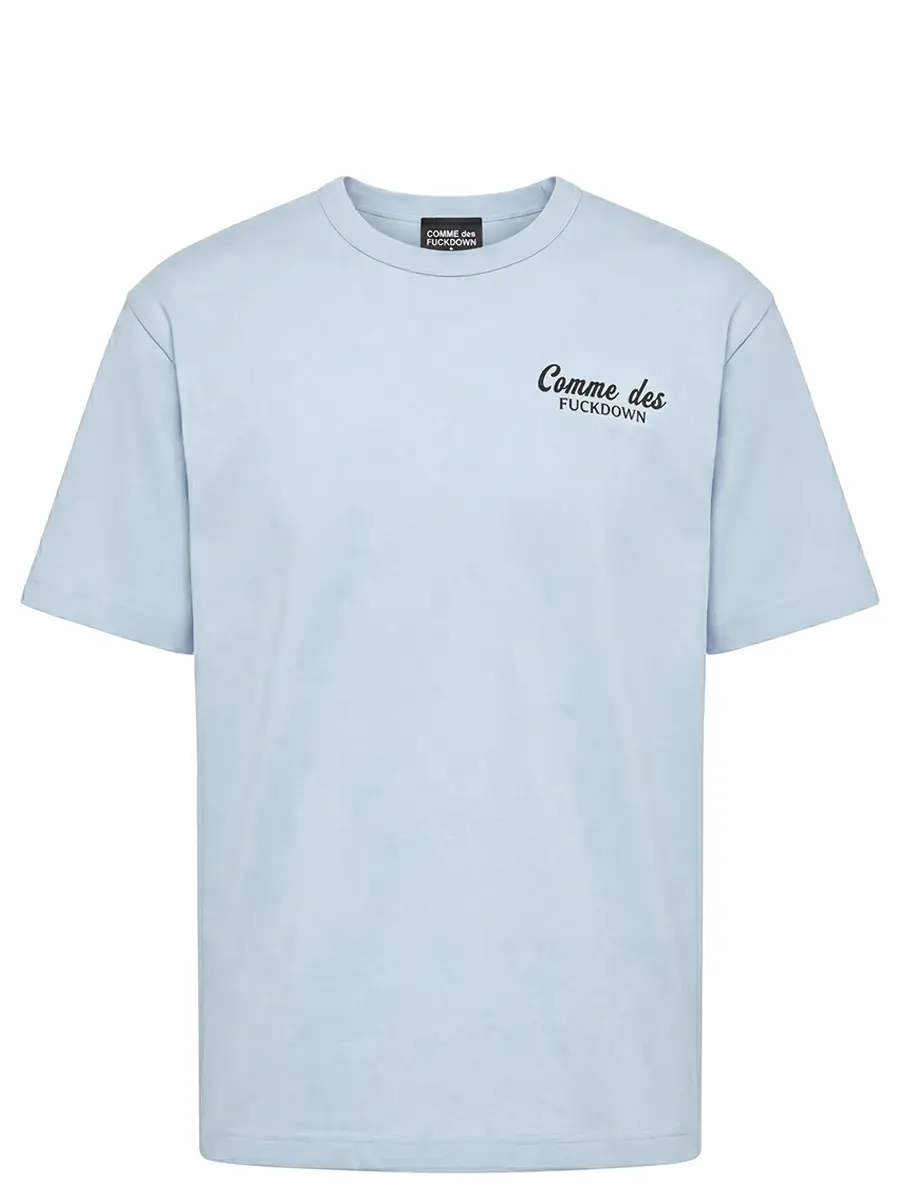 Футболка хлопковая COMME DES FUCKDOWN CFABM01929 AZZURRO Голубой 