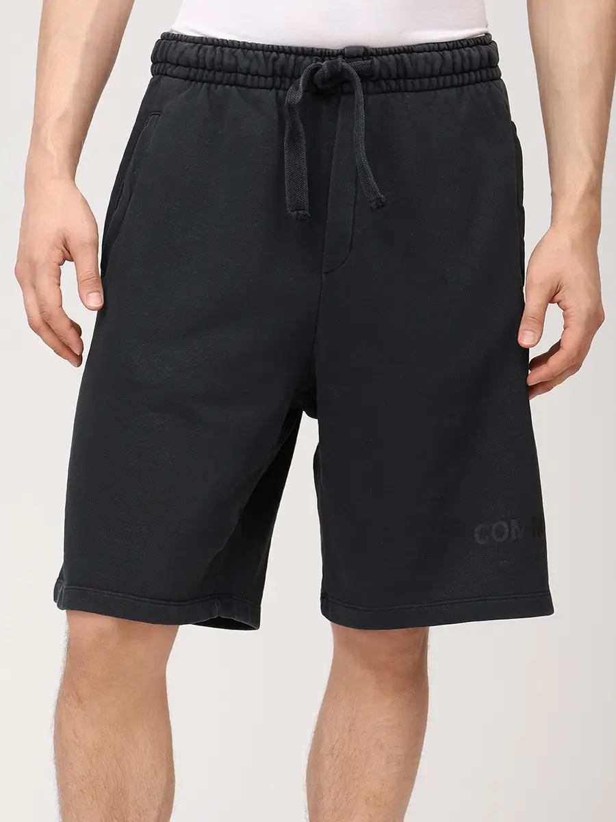 Шорты хлопковые COMME DES FUCKDOWN CFABM01922 NERO Тём.надп Тёмно- Серый  Фото 4