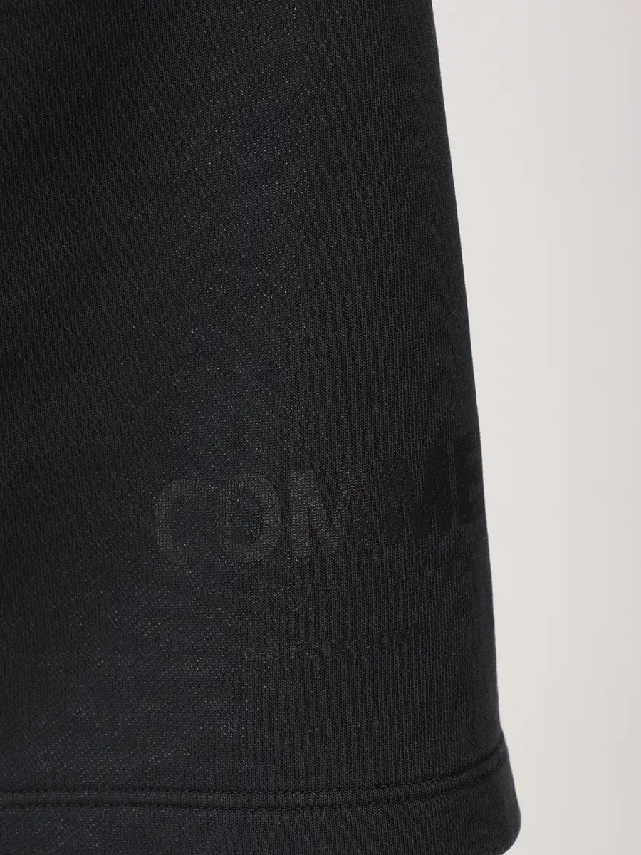 Шорты хлопковые COMME DES FUCKDOWN CFABM01922 NERO Тём.надп Тёмно- Серый  Фото 6