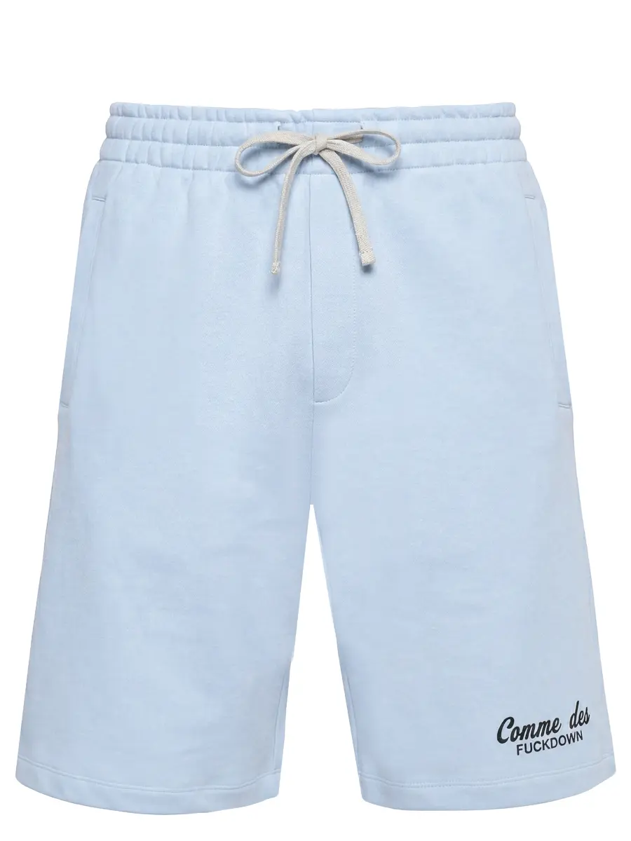 Шорты хлопковые COMME DES FUCKDOWN CFABM01930 AZZURRO Голубой 