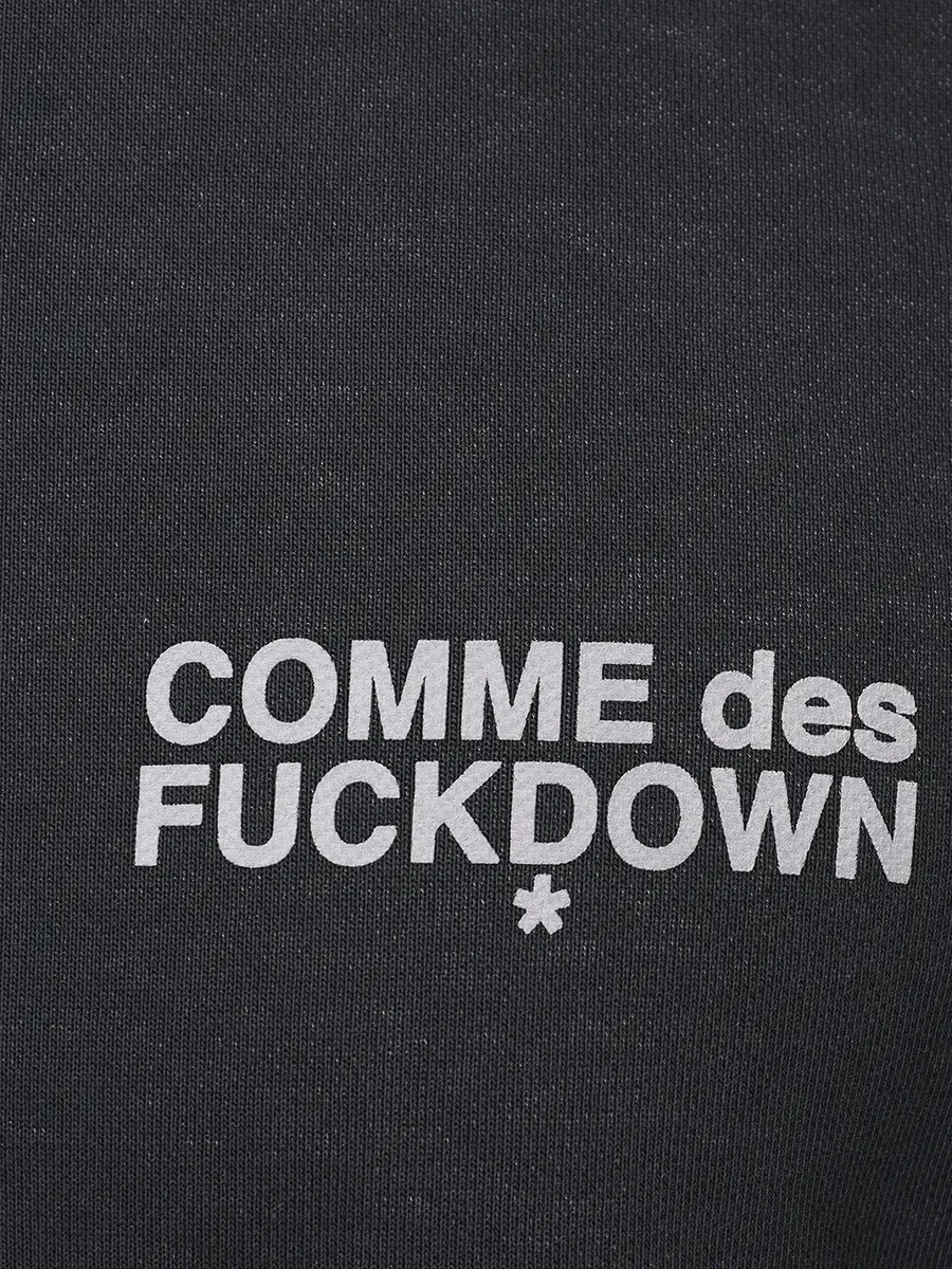 Толстовка хлопковая COMME DES FUCKDOWN CFABM01990 NERO Тёмно- Серый  Фото 6