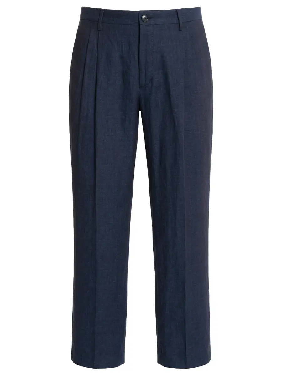Брюки льняные CANALI AE05958/302/U97260 Синий 