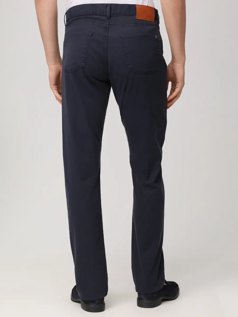 Джинсы Regular Fit из хлопка и лиоцелла CANALI PT01636/306/D91519 Темно- Синий  Фото 3