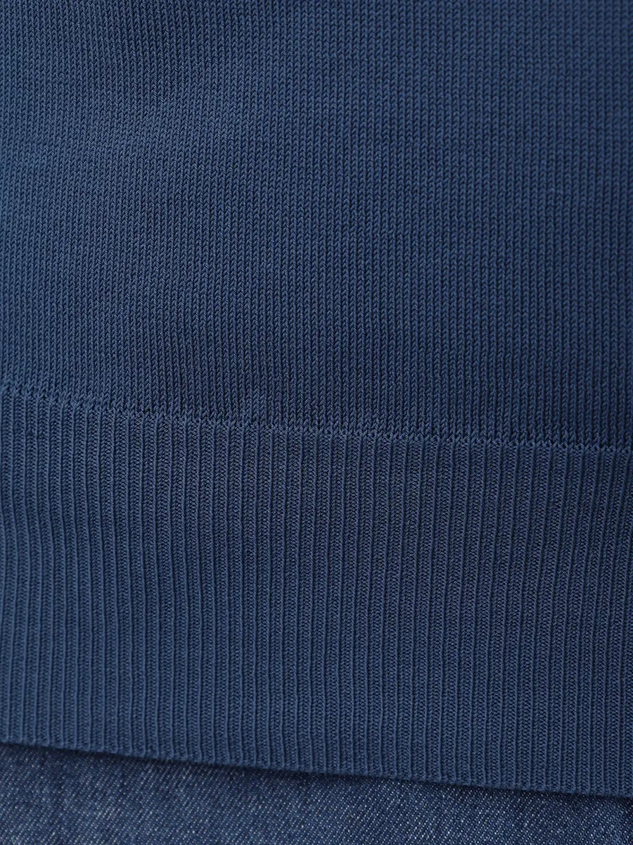 Поло хлопковое CANALI MK02459/314/C0127 Синий  Фото 6