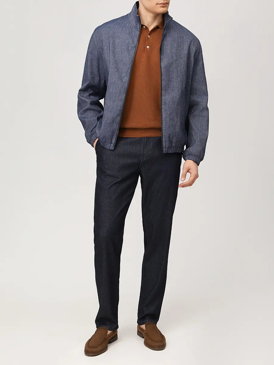 Джинсы Regular Fit CANALI PX01198/301/91745 Темно- Синий  Фото 2