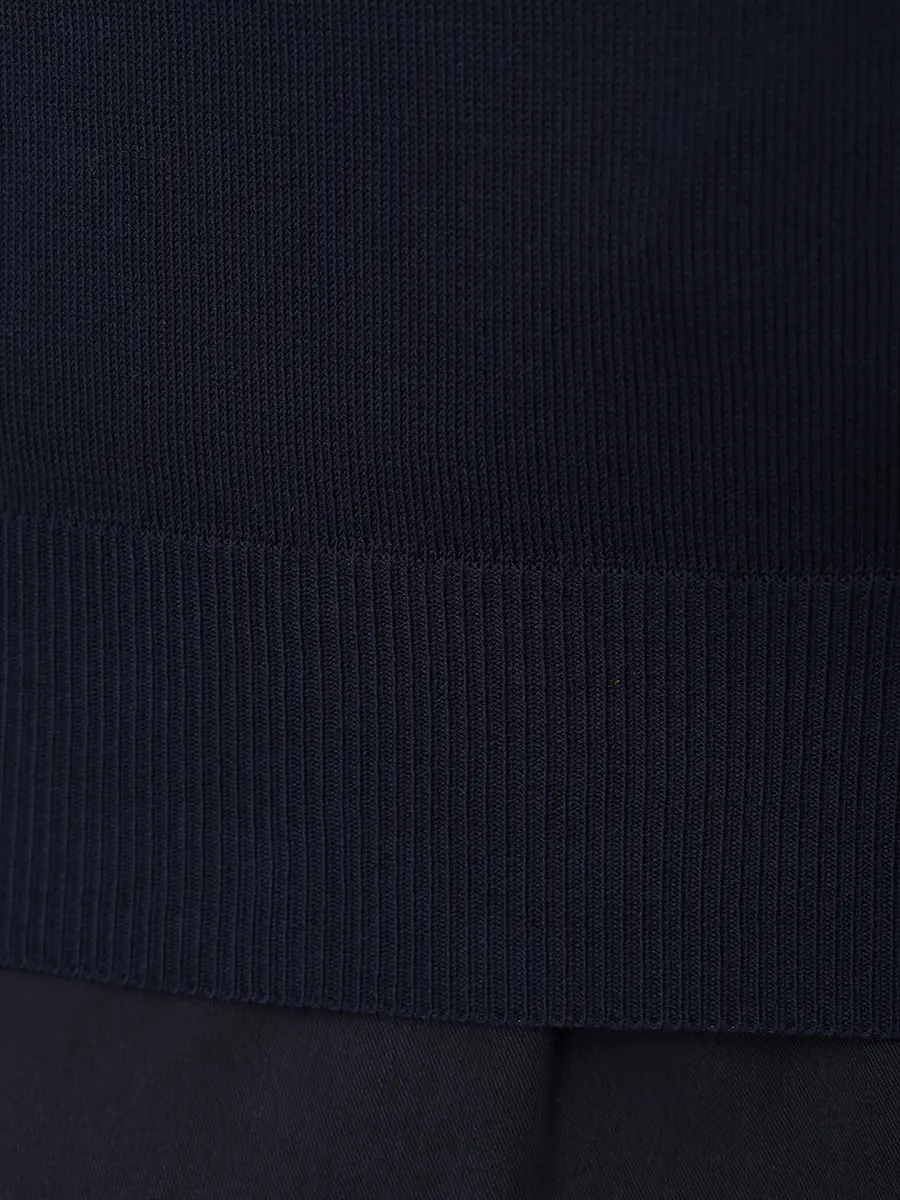 Футболка хлопковая CANALI MK02459/300/C0719 Темно- Синий  Фото 6