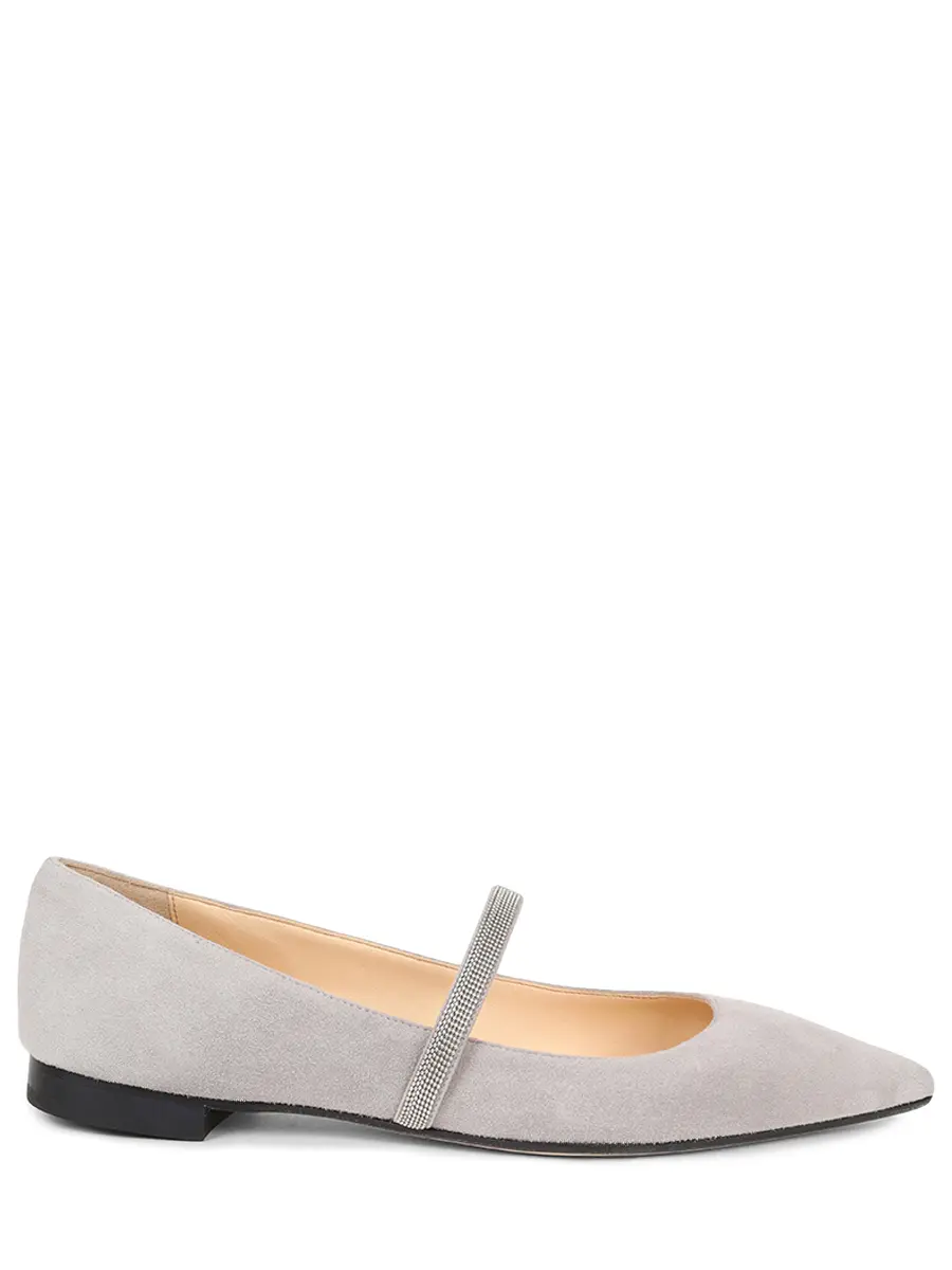 Балетки замшевые PROSPERINE 2829/CFU Серый 