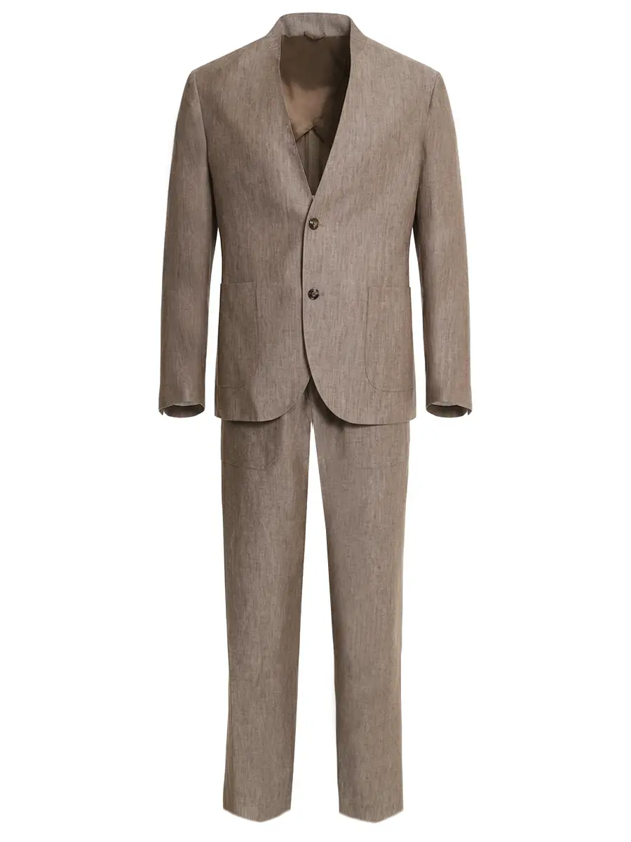 Костюм льняной BRETT JOHNSON SS26B57S/SS26P17S102MOC Бежевый 