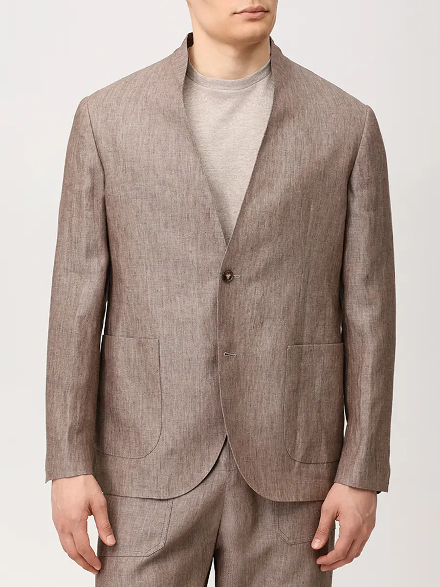 Костюм льняной BRETT JOHNSON SS26B57S/SS26P17S102MOC Бежевый  Фото 4