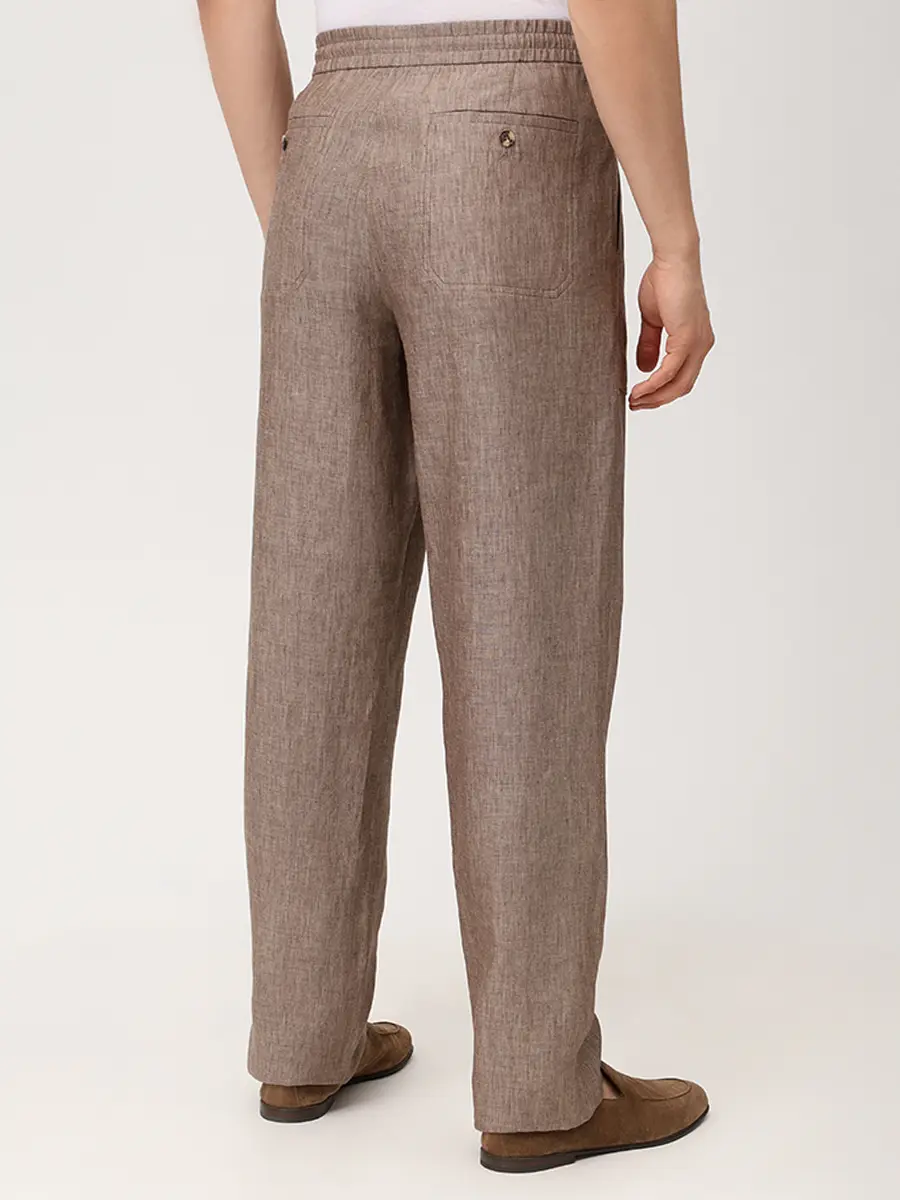 Костюм льняной BRETT JOHNSON SS26B57S/SS26P17S102MOC Бежевый  Фото 7