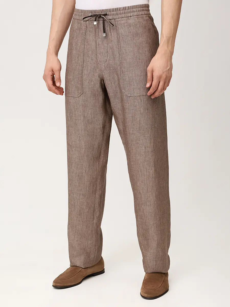 Костюм льняной BRETT JOHNSON SS26B57S/SS26P17S102MOC Бежевый  Фото 8