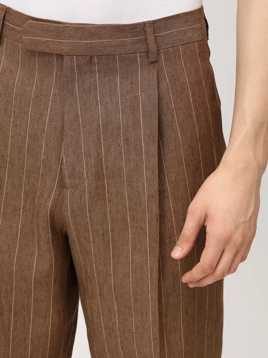 Костюм льняной BRETT JOHNSON SS26B21S/SS26P25S108MOCP Коричневый  Фото 9