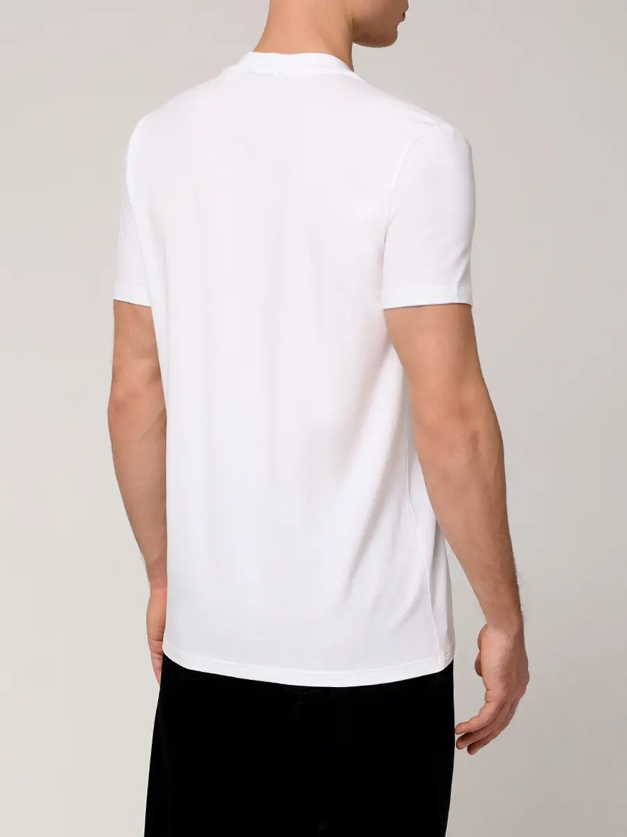 Футболка из хлопка и модала TOM FORD T4M081410/100 Белый  Фото 3