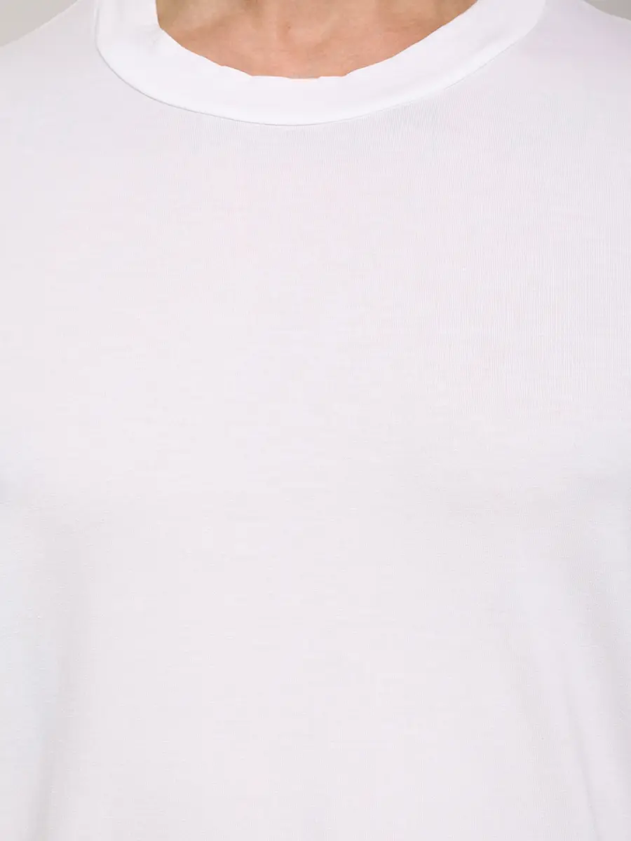 Футболка из хлопка и модала TOM FORD T4M081410/100 Белый  Фото 4