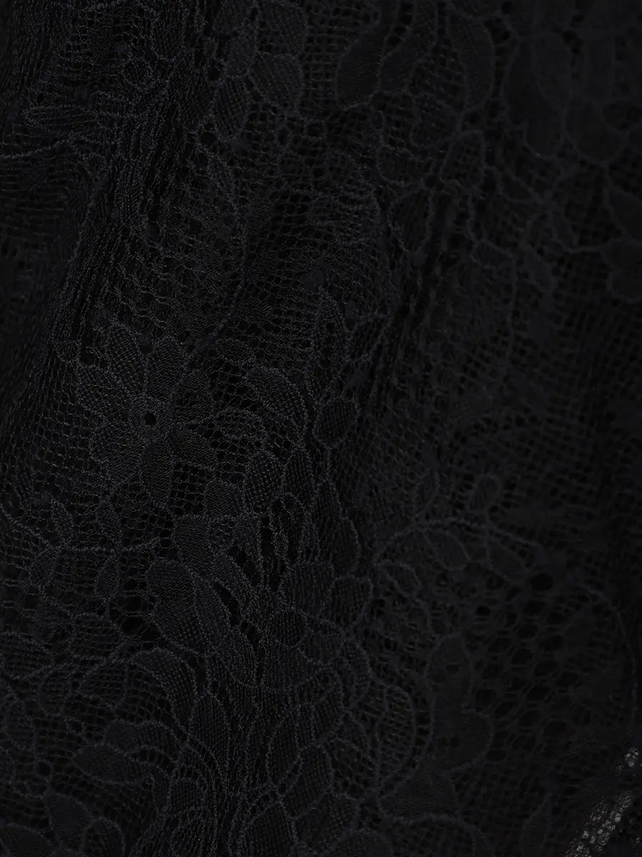 Платье кружевное GIUSEPPE DI MORABITO 06PSDR707Y 16304/BLACK 99 Черный  Фото 6