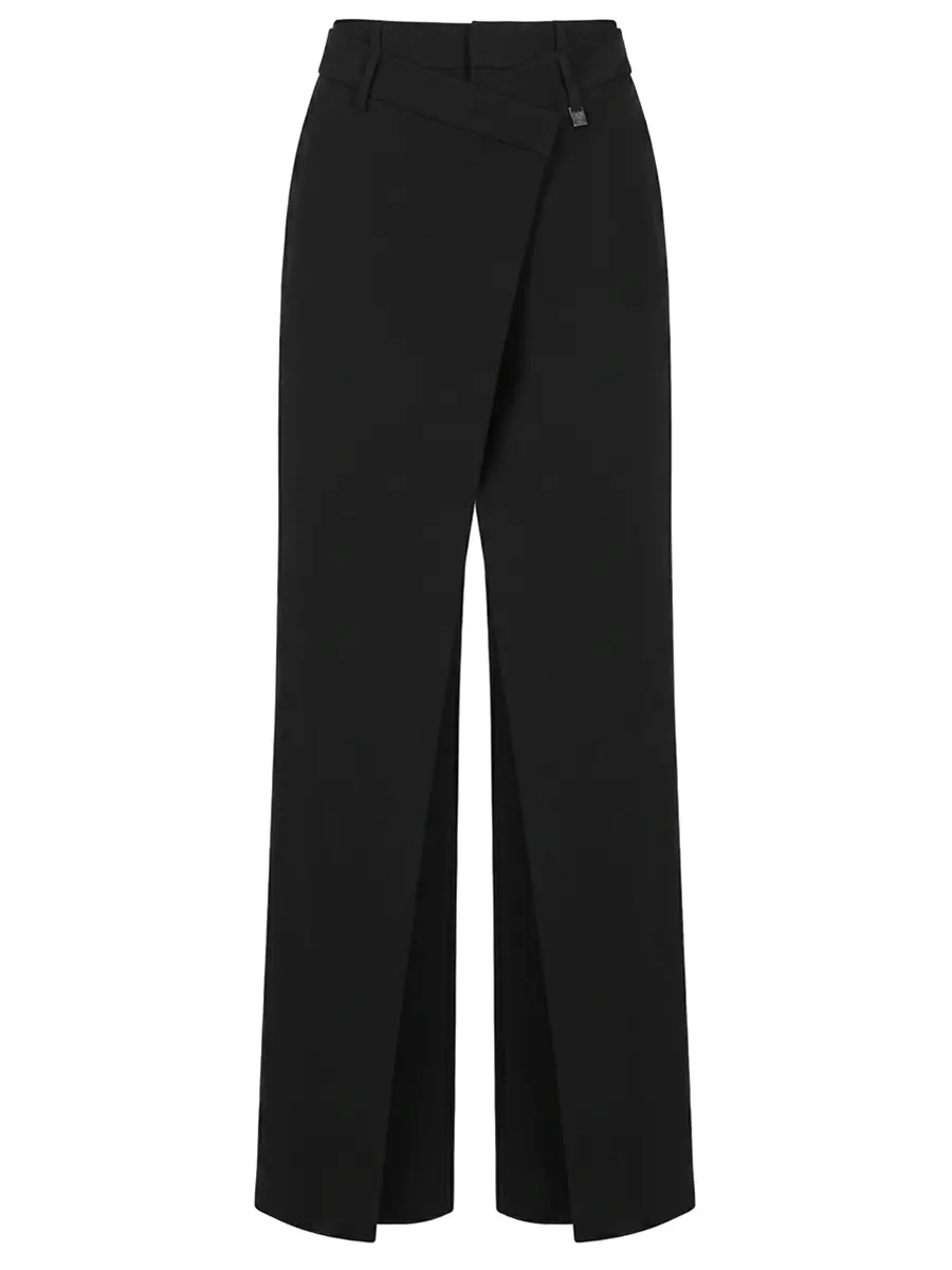 Брюки шерстяные GIUSEPPE DI MORABITO 06PSPA151 16327B/BLACK 99 Черный 