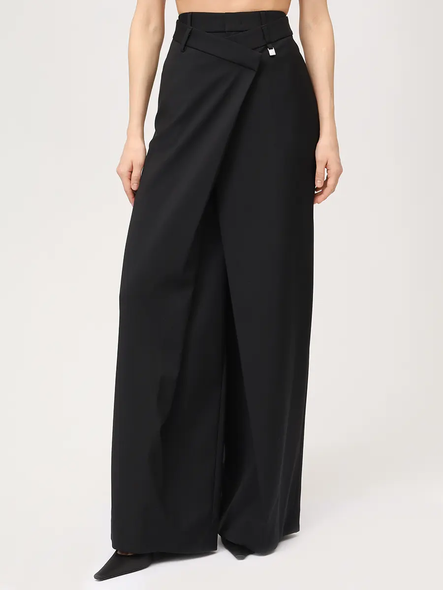 Брюки шерстяные GIUSEPPE DI MORABITO 06PSPA151 16327B/BLACK 99 Черный  Фото 4