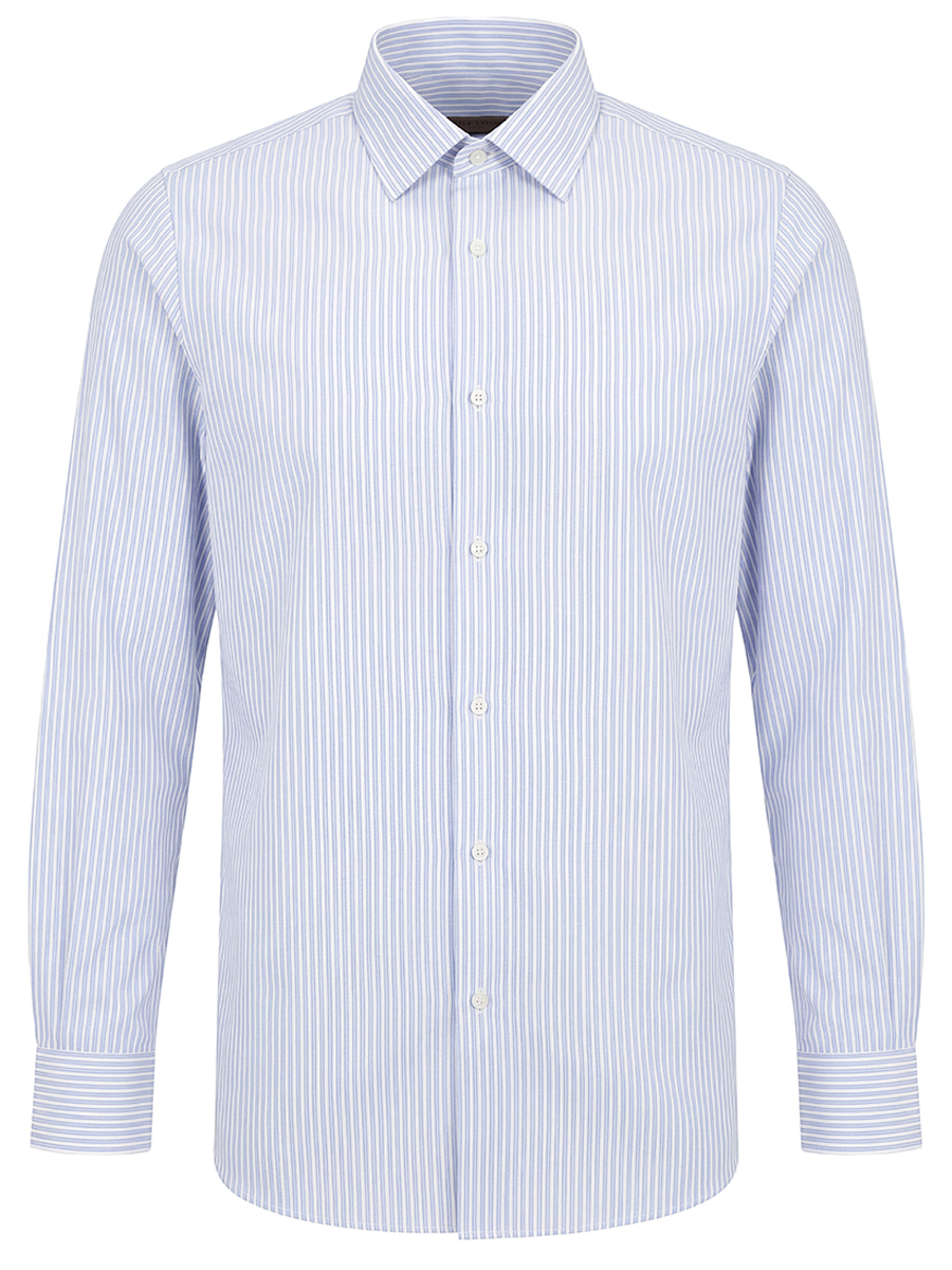 Рубашка Slim Fit из хлопка и льна STILE LATINO