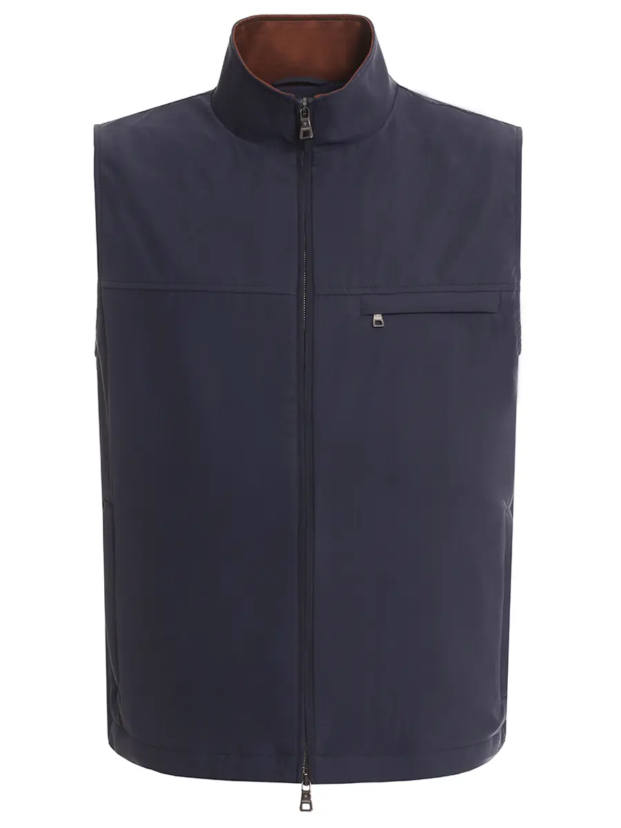 Жилет шелковый FIORONI CASHMERE MTX32901E2 7054 T73 Синий 